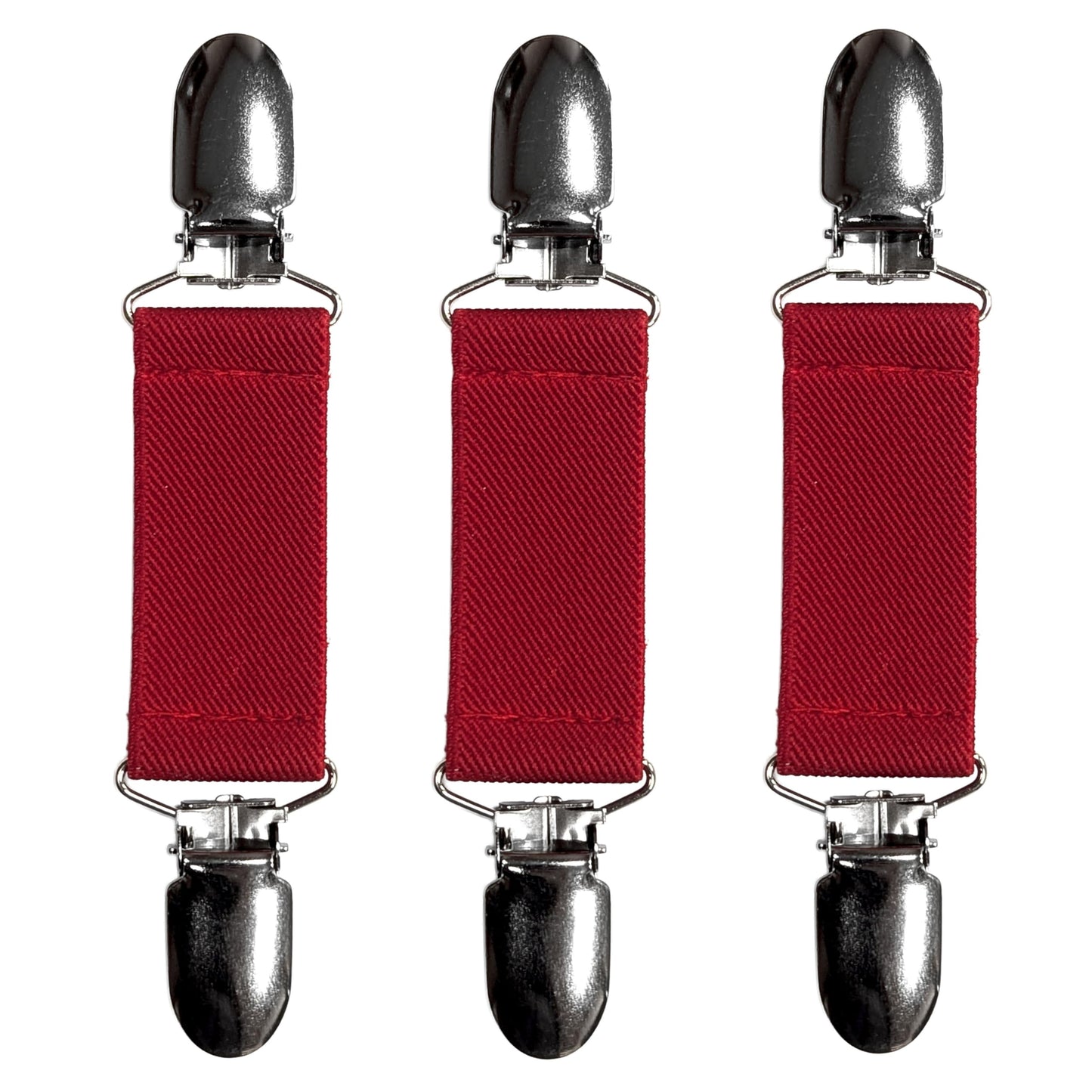 Glove Clips (3-Pack) (Red, 1 inch)