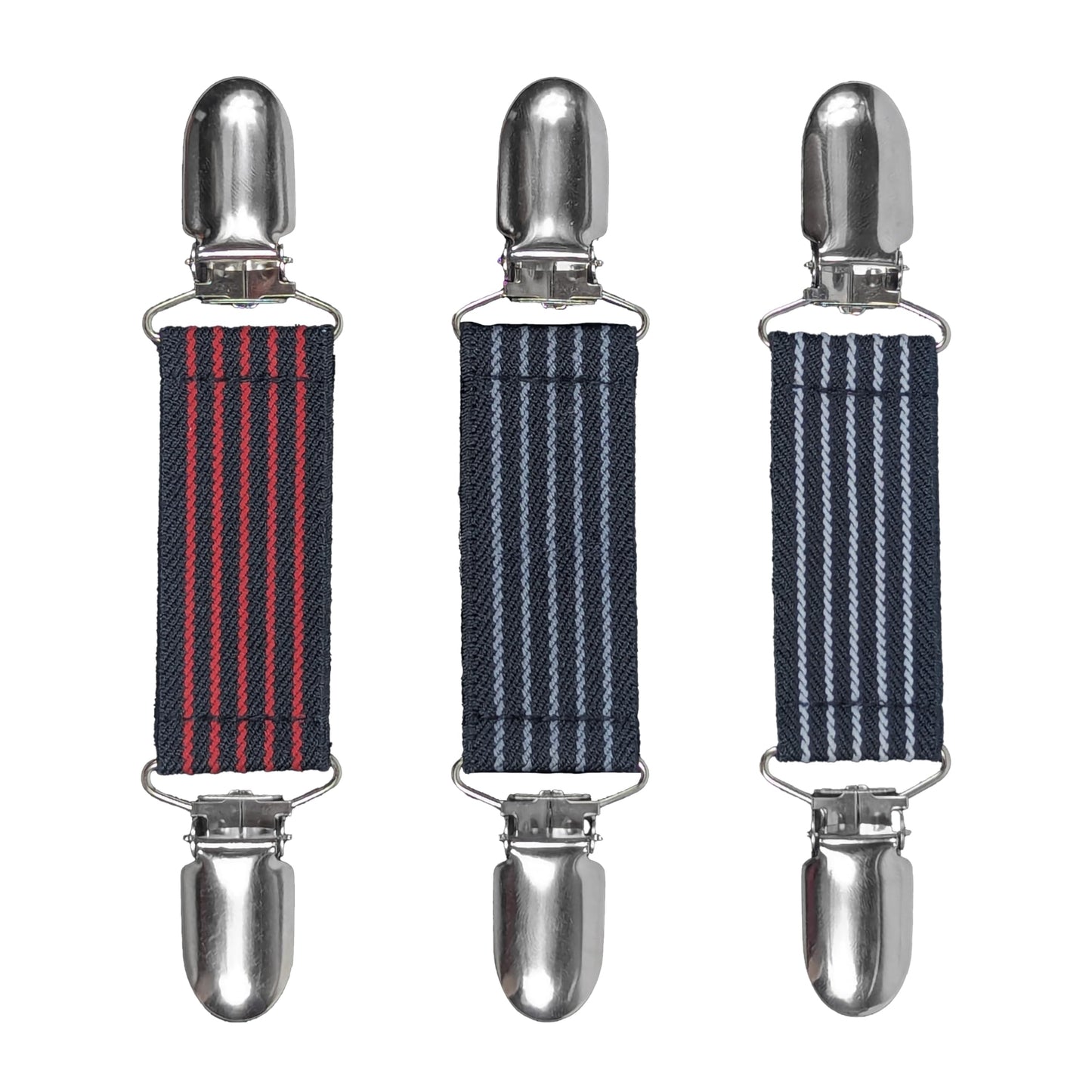 Glove Clips (3-Pack) (Elegant Pinstripe, 1 inch)