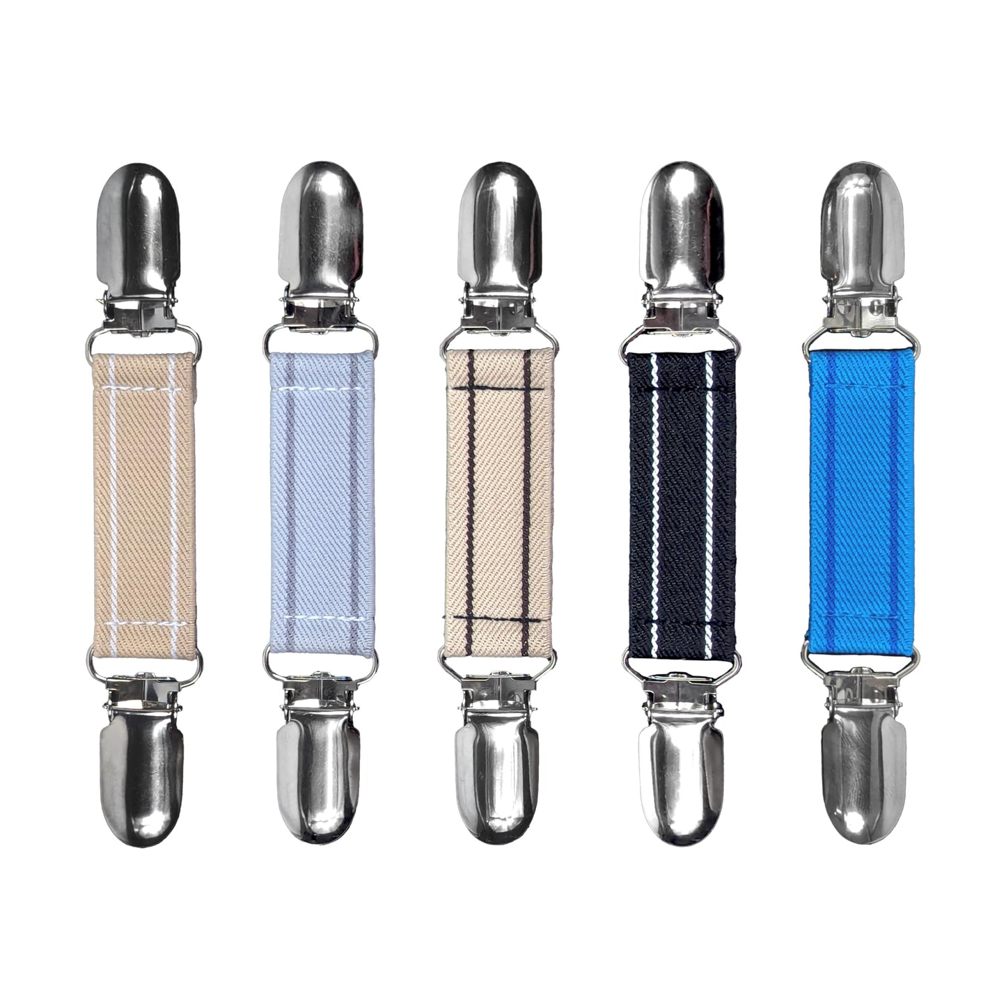 Glove Clips (5-Pack) (Dual Stripe Series-5pcs, 3/4 inch)