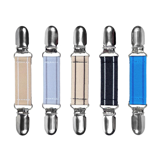 Glove Clips (5-Pack) (Dual Stripe Series-5pcs, 3/4 inch)