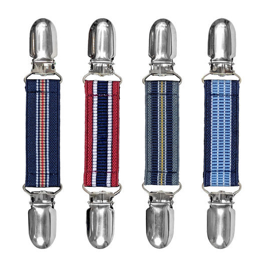 Glove Clips (4-Pack) (20mm, Academic Athletic Stripe-4pcs)