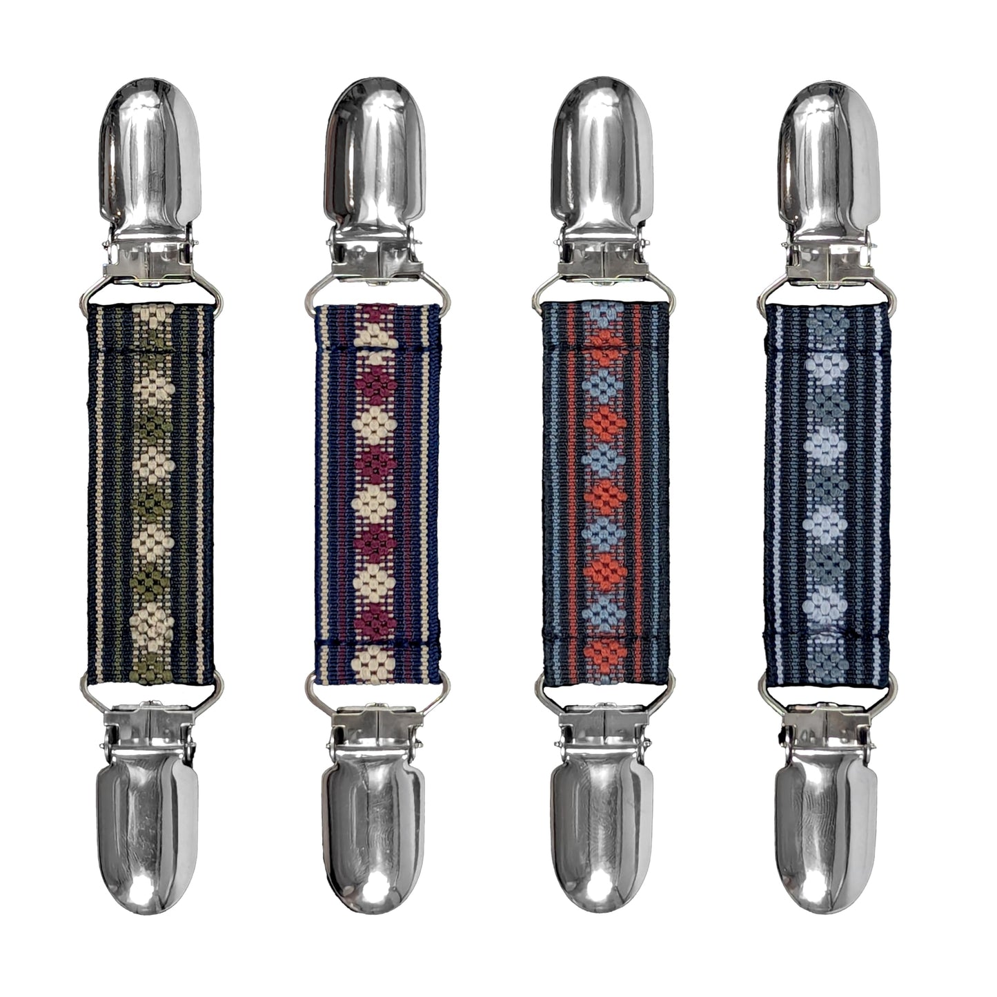 Glove Clips (4-Pack) (Tribal Tapestry-4pcs, 3/4 inch)