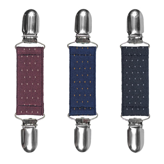 Glove Clips (3-Pack) (Small Polka Dots Speckled, 1 inch)