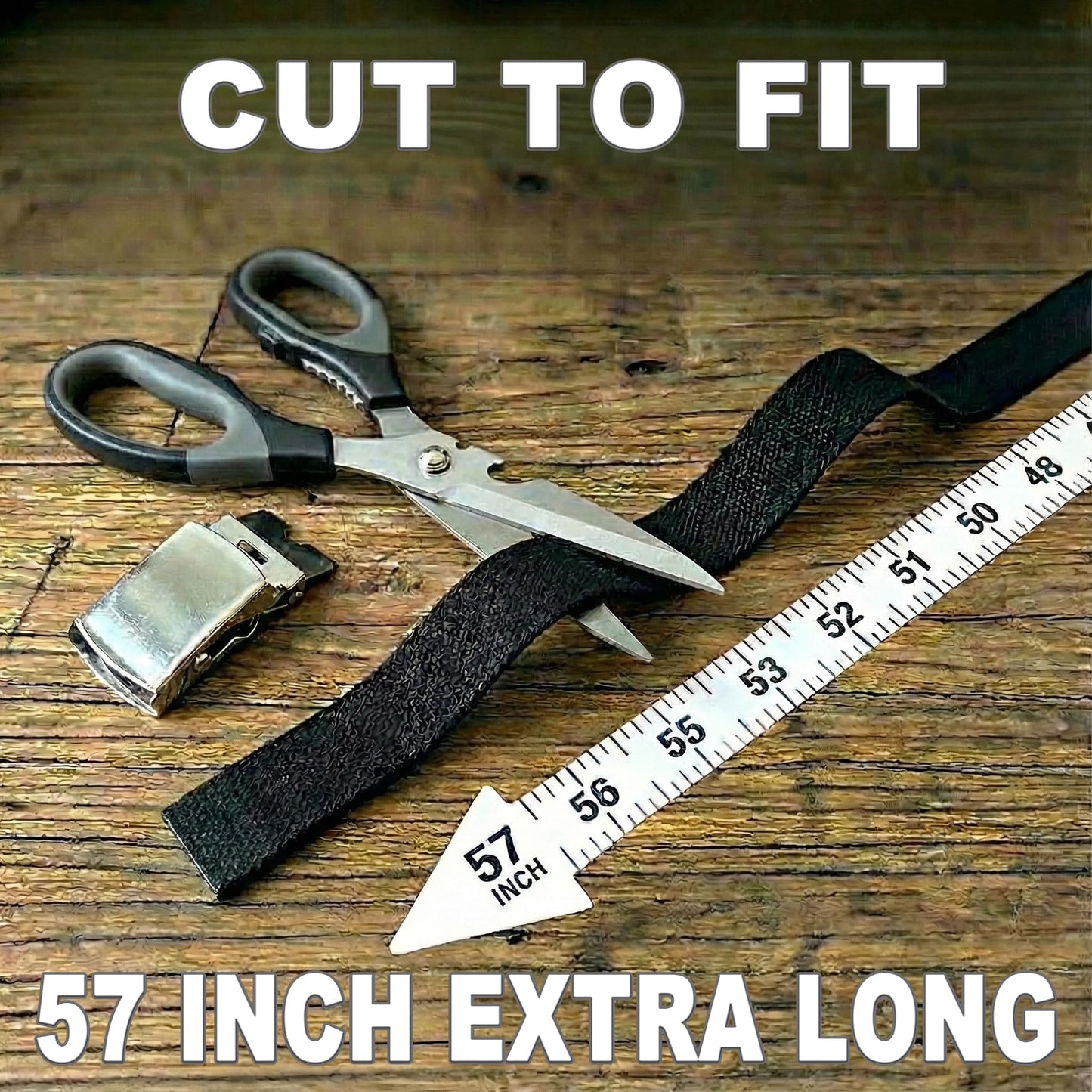 Canvas Web Belt - Chrome Buckle (Black)