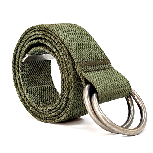 Canvas D-Ring Belt 1¼" (Army Green)