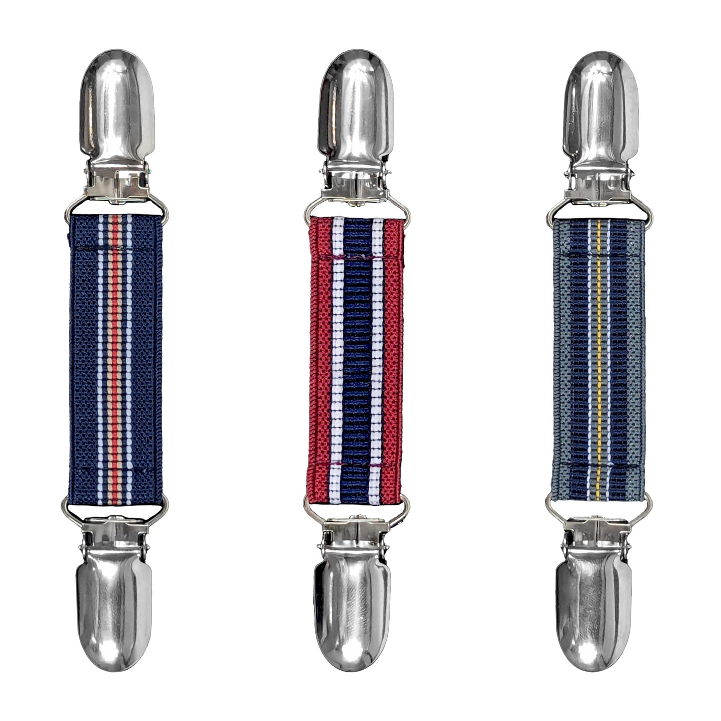Glove Clips (3-Pack) (1 inch, Academic Athletic Stripe-20mm-3pcs)