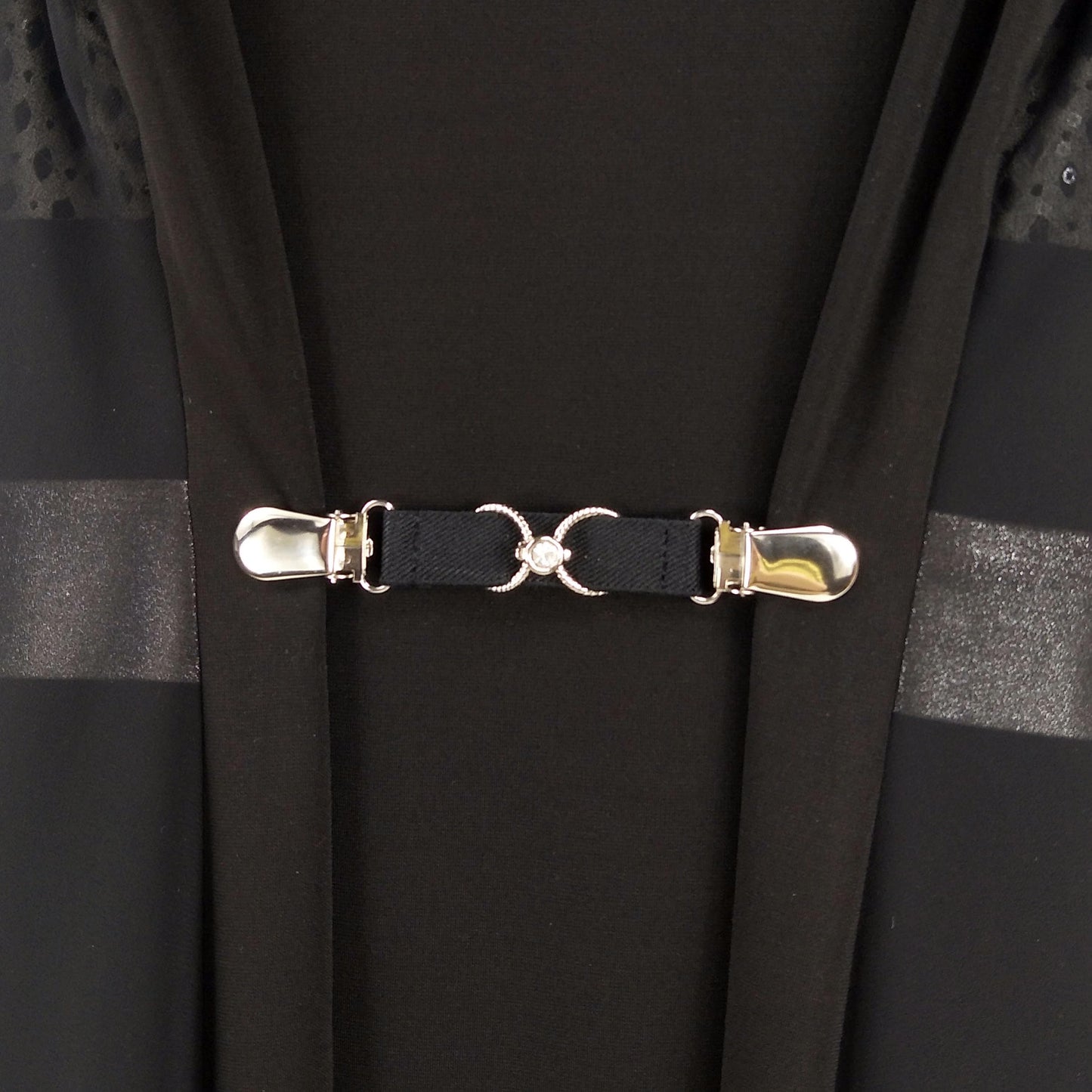 Rhinestone Sweater Clips (1, Infinity, Big size Clips)