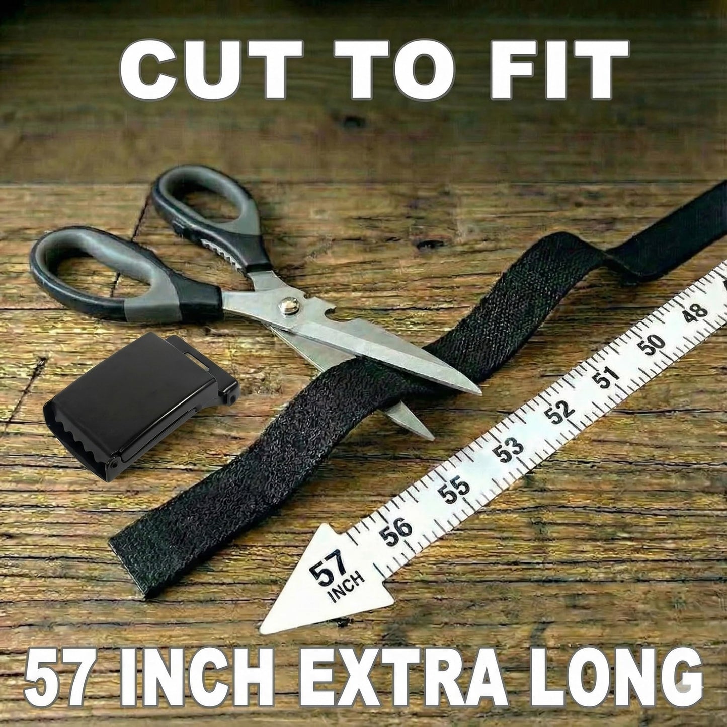 Canvas Web Belt - Flip-Top Buckle (Black)
