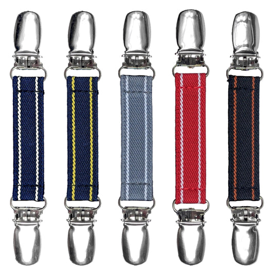Glove Clips (5-Pack) (Dual Stripe Series-5pcs, 5/8 inch)