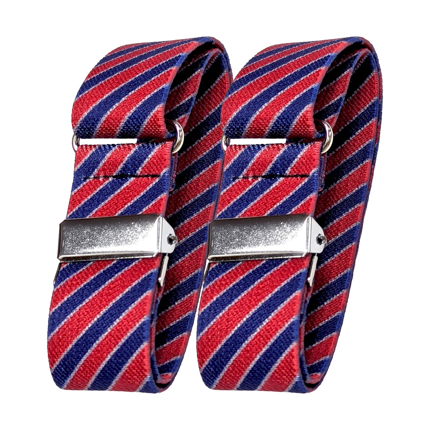 Classic Sleeve Garters (Barber Pole Stripes, 1 inch)