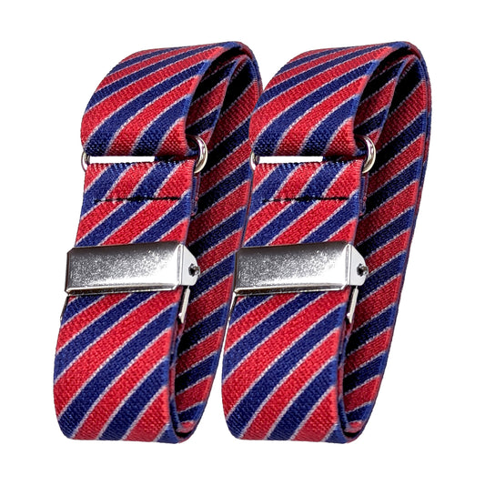 Classic Sleeve Garters (Barber Pole Stripes, 1 inch)