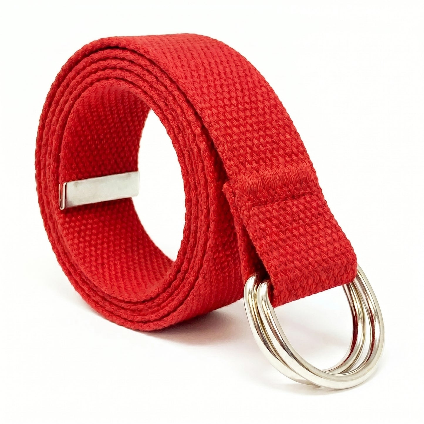 Canvas D-Ring Belt 1¼" (Red)