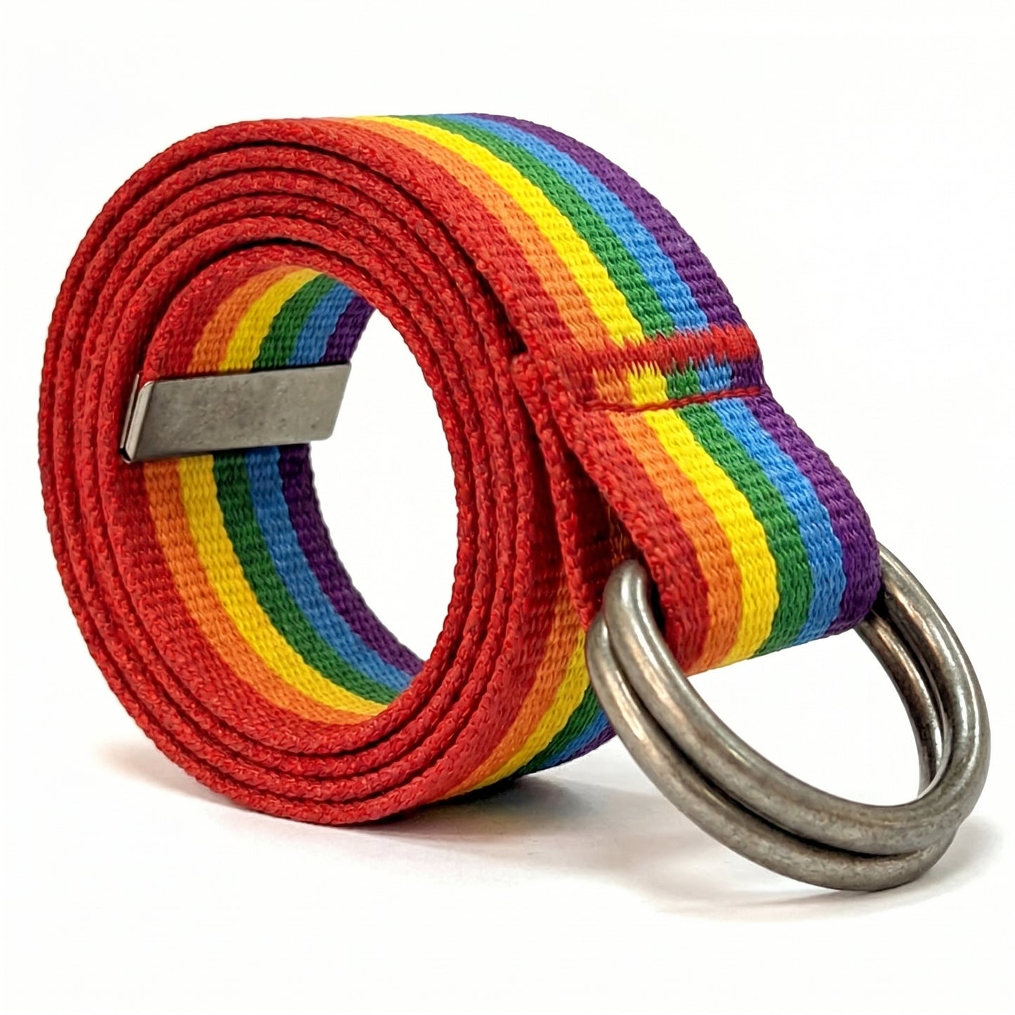 Canvas D-Ring Belt 1½" (6 Rainbow)