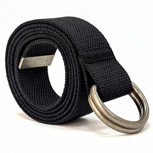 Canvas D-Ring Belt 1½" (Black)