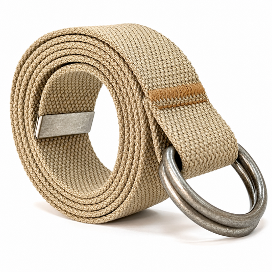 Canvas D-Ring Belt 1½" (Khaki)