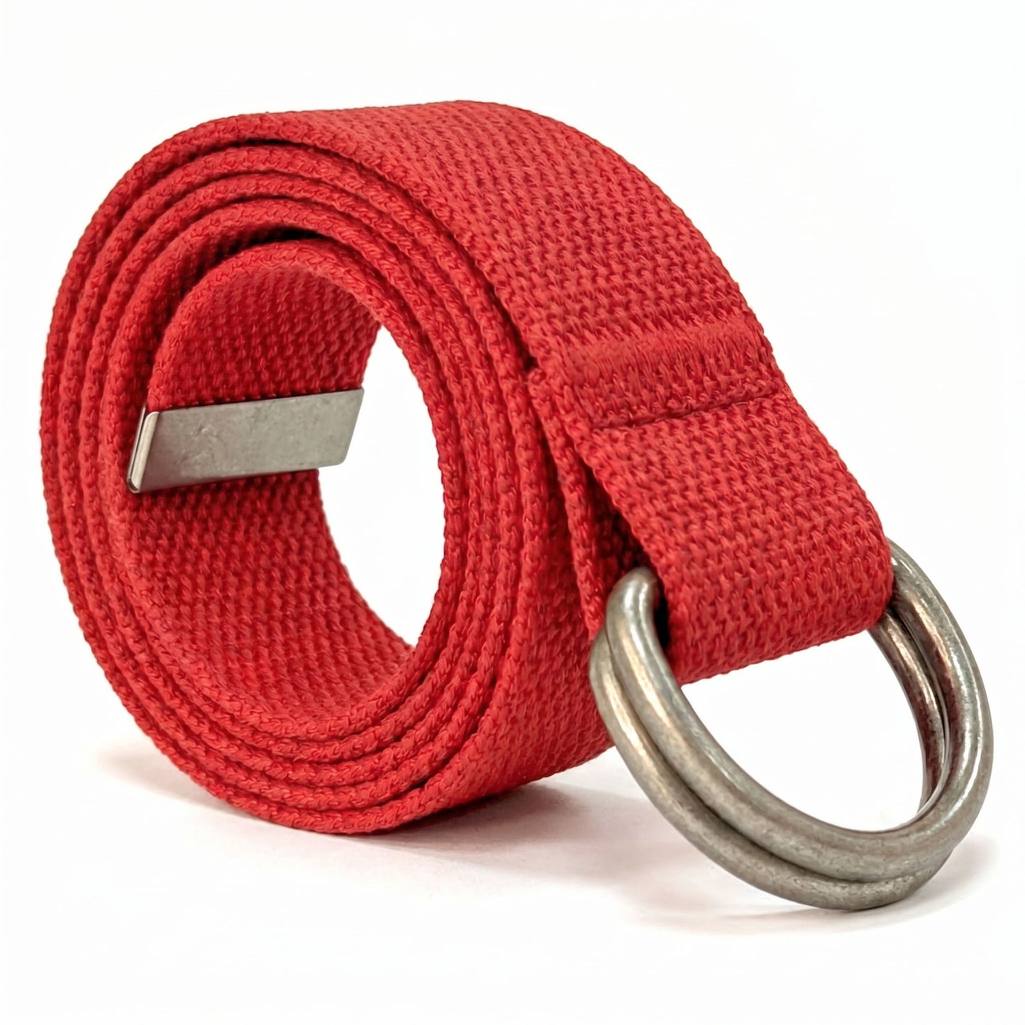 Canvas D-Ring Belt 1½" (Red)