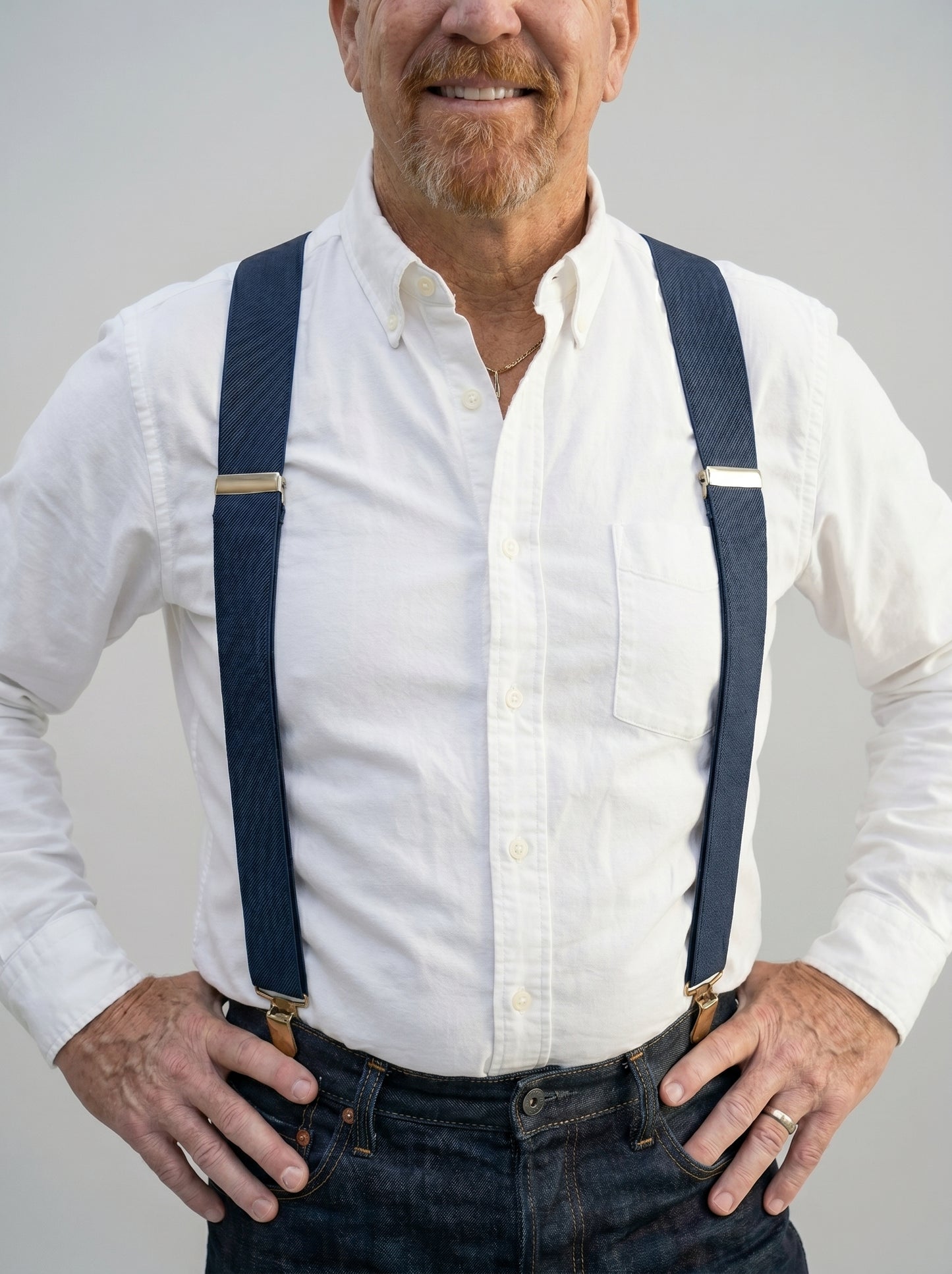 Heavy Duty X-Back Suspenders 2" (Navy)