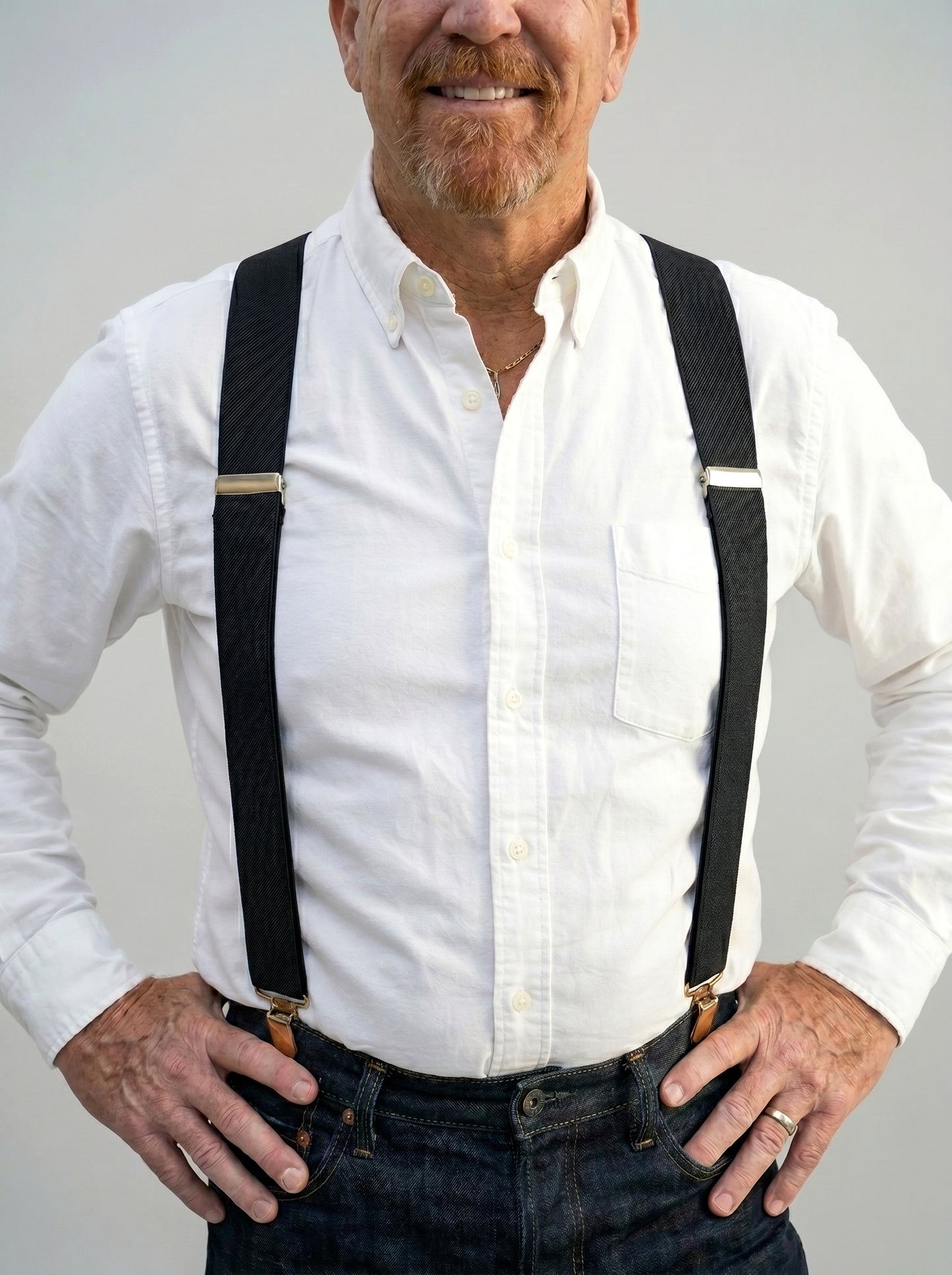 Heavy Duty X-Back Suspenders 2" (Black)