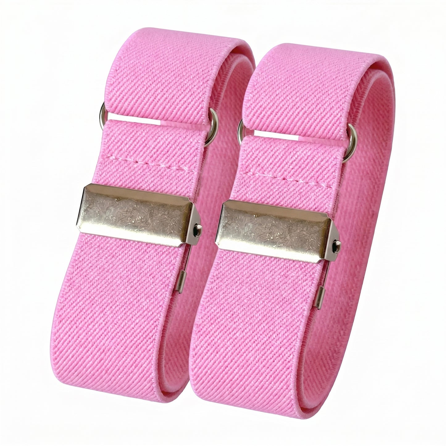 Classic Sleeve Garters (Pink, 1 inch)