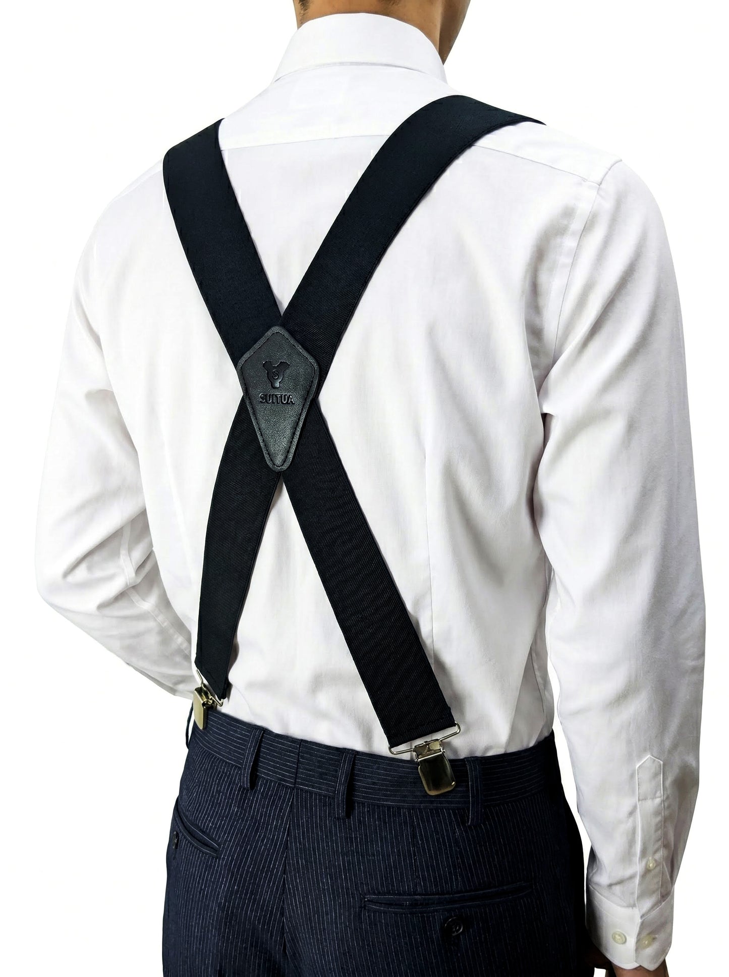 Heavy Duty X-Back Suspenders 2" (Black)