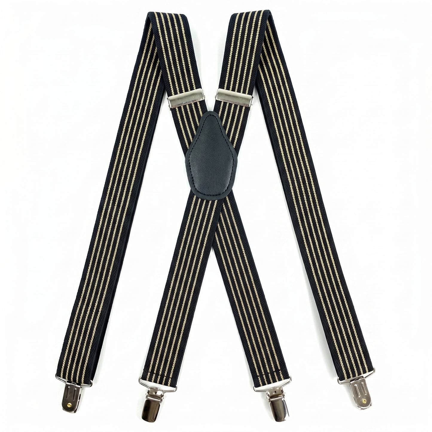 X-Back Suspenders 1¼" (black 5 khaki)