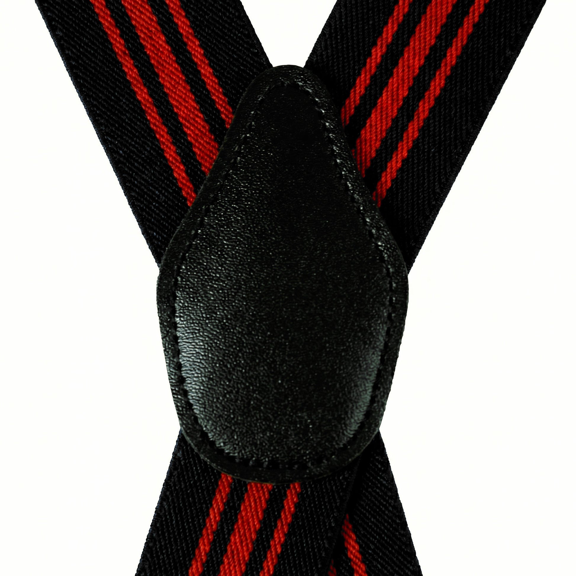 X-Back Suspenders Black 3 Red - Back