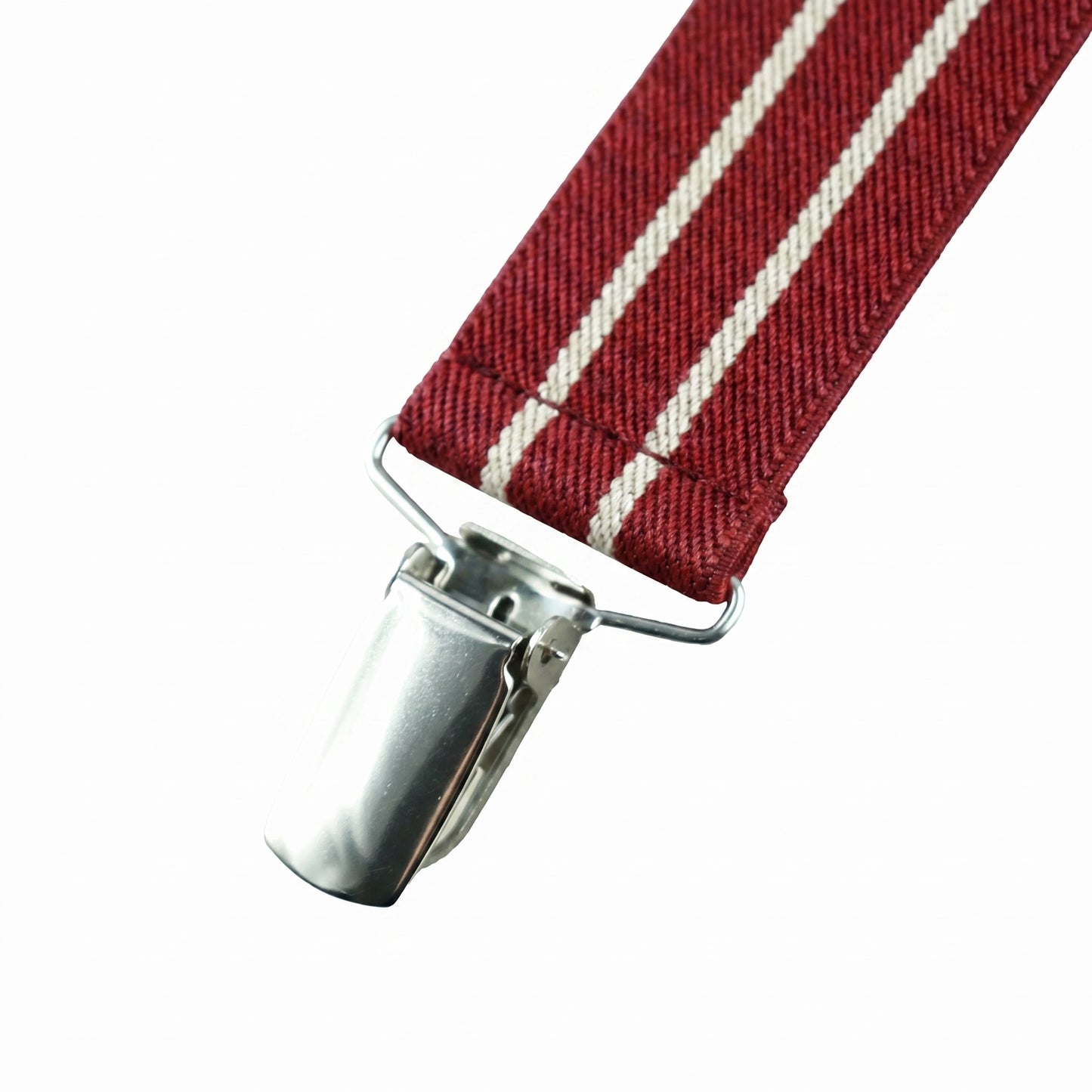 X-Back Suspenders 1¼" (Crimson Red Twin Khaki)