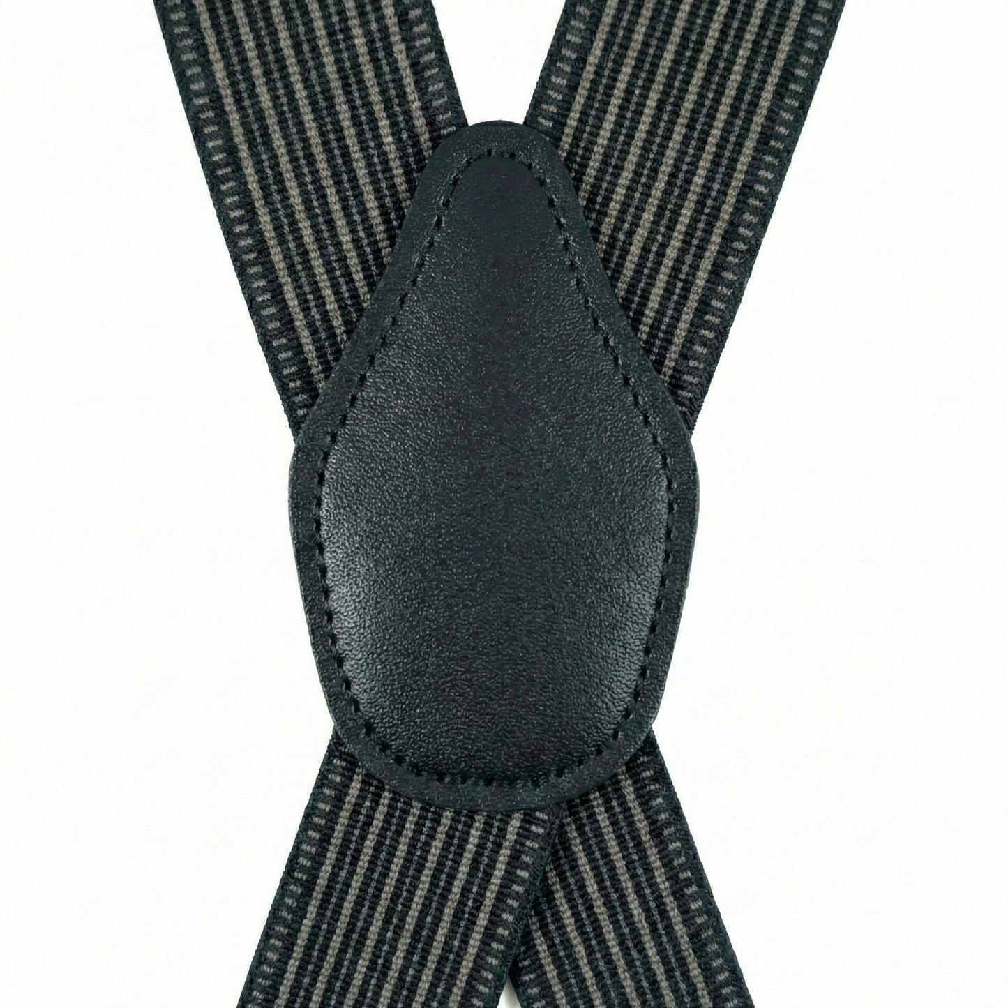 X-Back Suspenders Gray Purple - Back