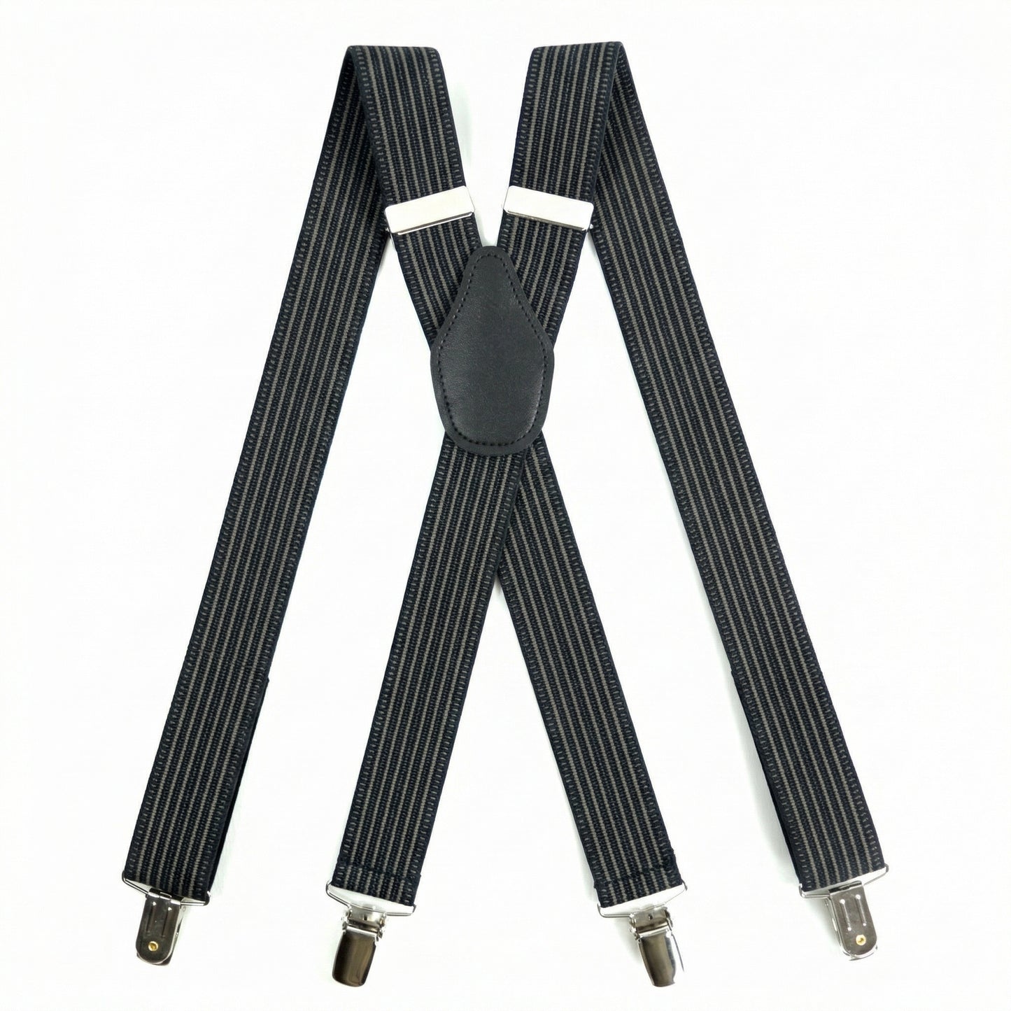X-Back Suspenders Gray Purple - Main