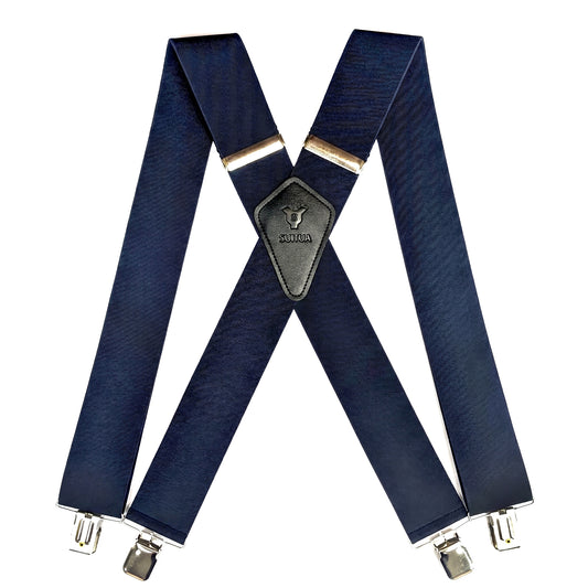Heavy Duty X-Back Suspenders 2" (Navy)