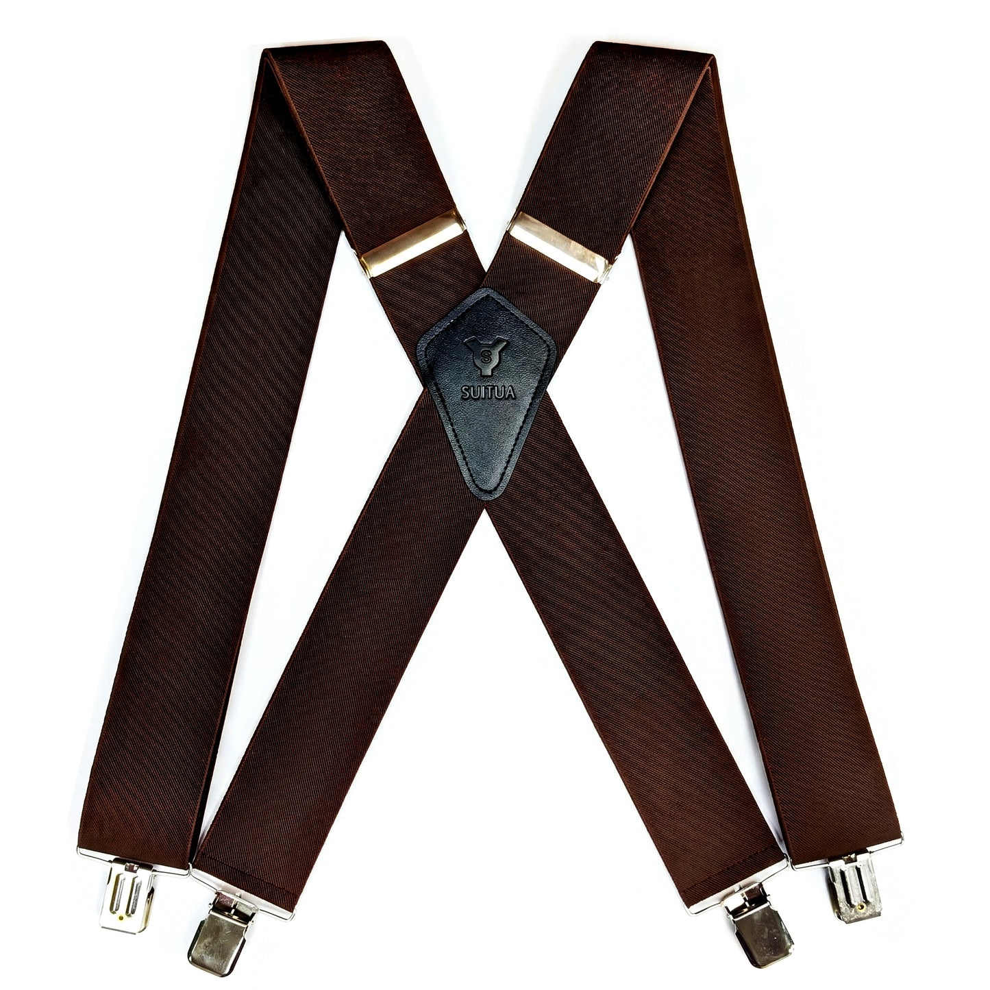 Heavy Duty X-Back Suspenders 2" (Brown)