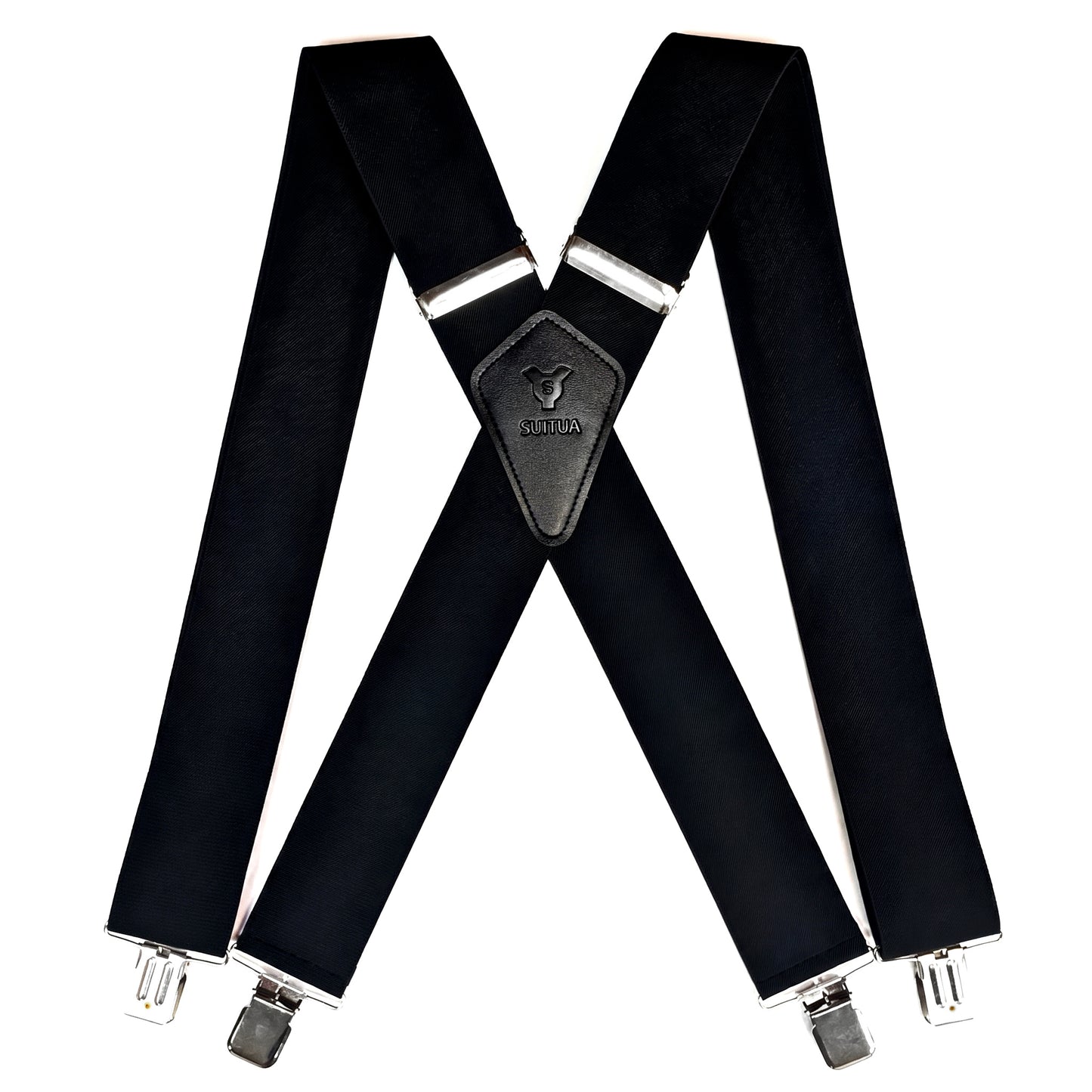 Heavy Duty X-Back Suspenders 2" (Black)